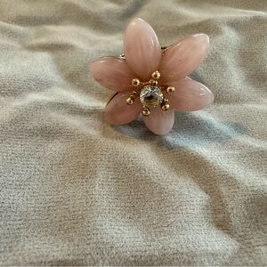 Pink Juicy Couture Flower Ring